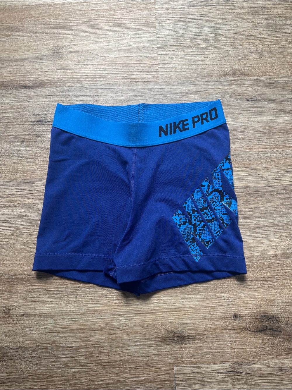 Nike Pro Blue Compression Shorts